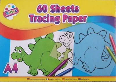 A4 Tracing Paper Pad Children's Crafts Drawing 60 Sheets - Cloud Nine Stores