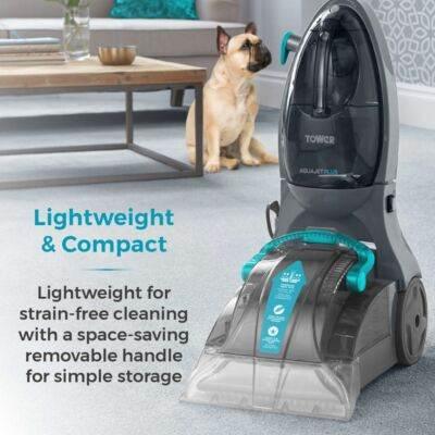 Tower T548002 TCW5 AQUAJET PLUS Carpet Washer, Blue and Grey - Cloud Nine Stores