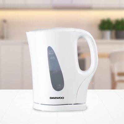 Daewoo Essentials, Plastic Kettle, White, 1.7 Litre Capacity, Fill 7 White - Cloud Nine Stores
