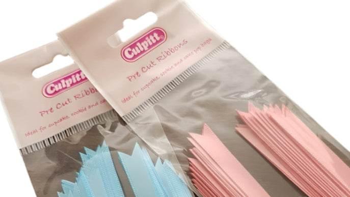 CULPITT 25 PRE CUT RIBBONS PINK / BLUE - Cloud Nine Stores