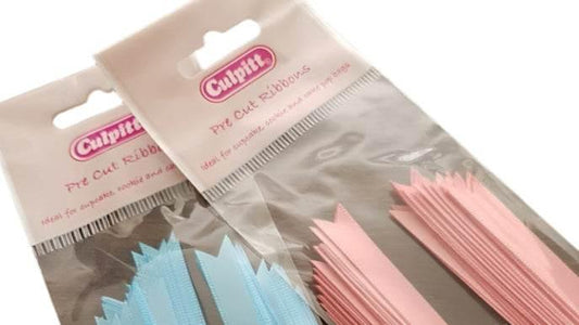 CULPITT 25 PRE CUT RIBBONS PINK / BLUE - Cloud Nine Stores