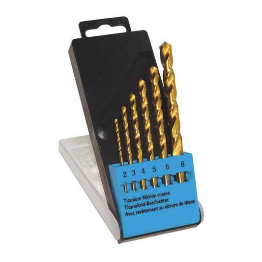 CK Tools T3293 Titanium Nitride Coated Drills Size 2-8mm Set Of 6 - Cloud Nine Stores