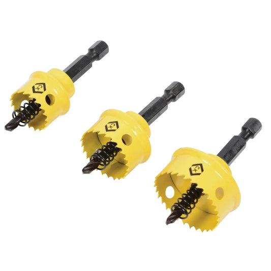 CK Tools T3213 Sheet Steel Holesaw Set Of 3 - Cloud Nine Stores