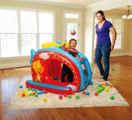 Fisher-Price Play Centre Activity Pool Helicopter Inflatable inc 25 Balls - Cloud Nine Stores