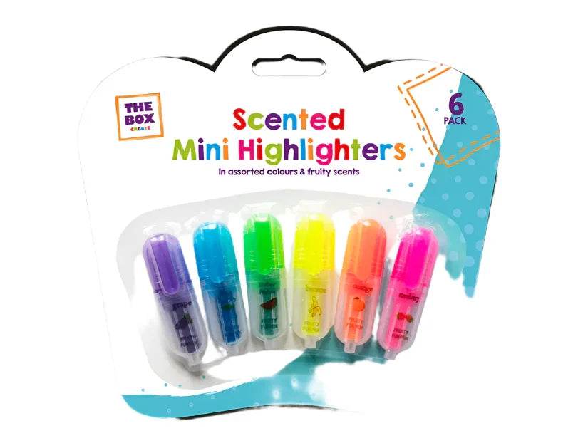 Scented Mini Highlighters - 6 Pack - Cloud Nine Stores