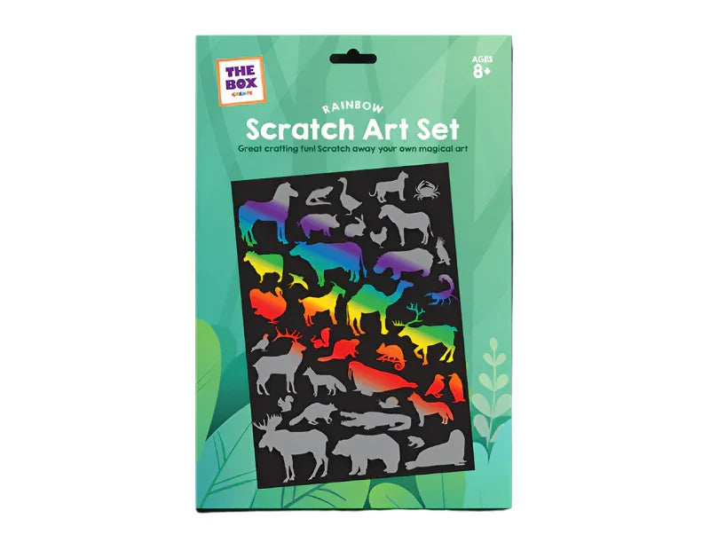 Scratch Art Rainbow Animals