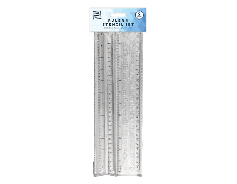 Ruler and Stencil Set 2pk - Cloud Nine Stores