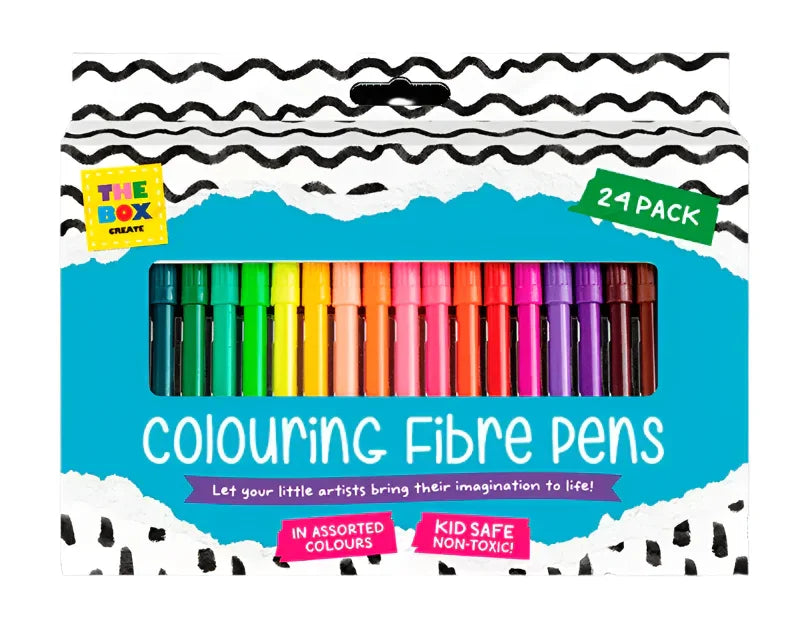 Colouring Fibre Pens 24pk - Cloud Nine Stores
