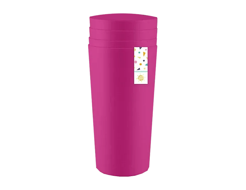 Summer Soft Touch Cups 4 Pack - Cloud Nine Stores