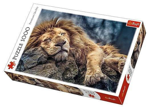 Trefl (10447) - "Sleeping Lion" - 1000 pieces puzzle - Cloud Nine Stores