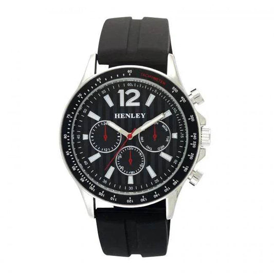 Henley Mens Multi Eye Silicone Sports Rubber Strap Watch H02206 - Cloud Nine Stores