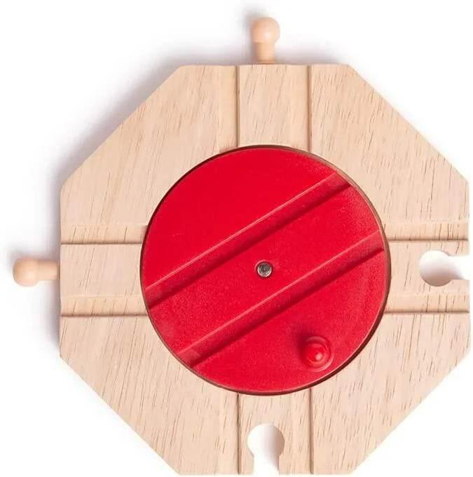 Train 4 Way Turntable - Bigjigs - Cloud Nine Stores