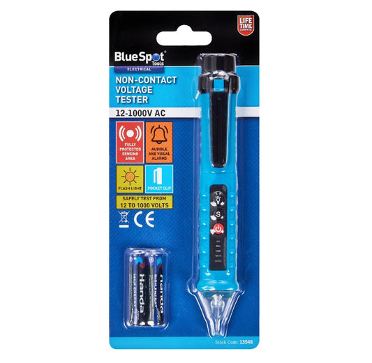 BLUE SPOT TOOLS NON-CONTACT VOLTAGE TESTER 12-1000V AC - Cloud Nine Stores