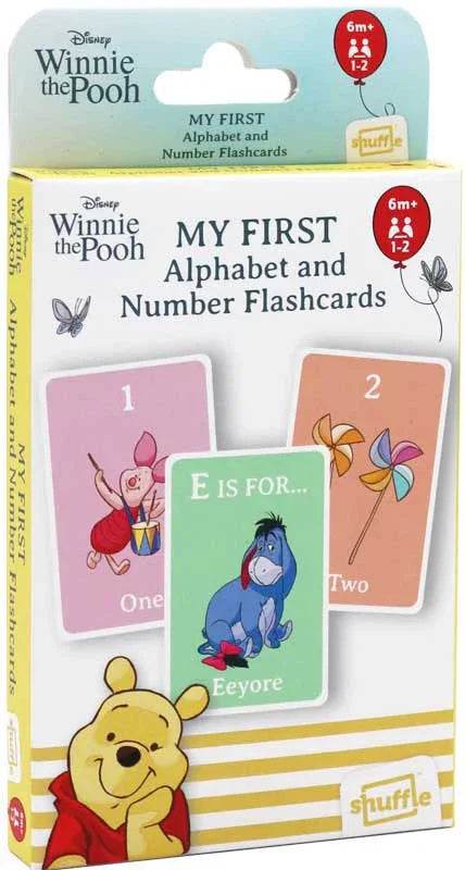 WINNIE THE POOH - SHUFFLE ALPHABET AND NUMBER FLASHCARDS - Cloud Nine Stores