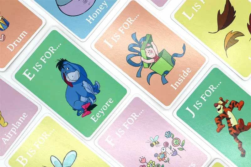 WINNIE THE POOH - SHUFFLE ALPHABET AND NUMBER FLASHCARDS - Cloud Nine Stores