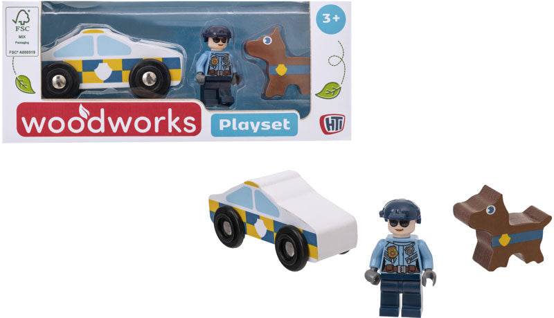 Woodworks Playset Police, Ambulance & Fire - Cloud Nine Stores