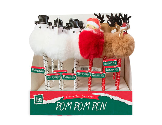 Christmas Pom Pom Pen - Cloud Nine Stores